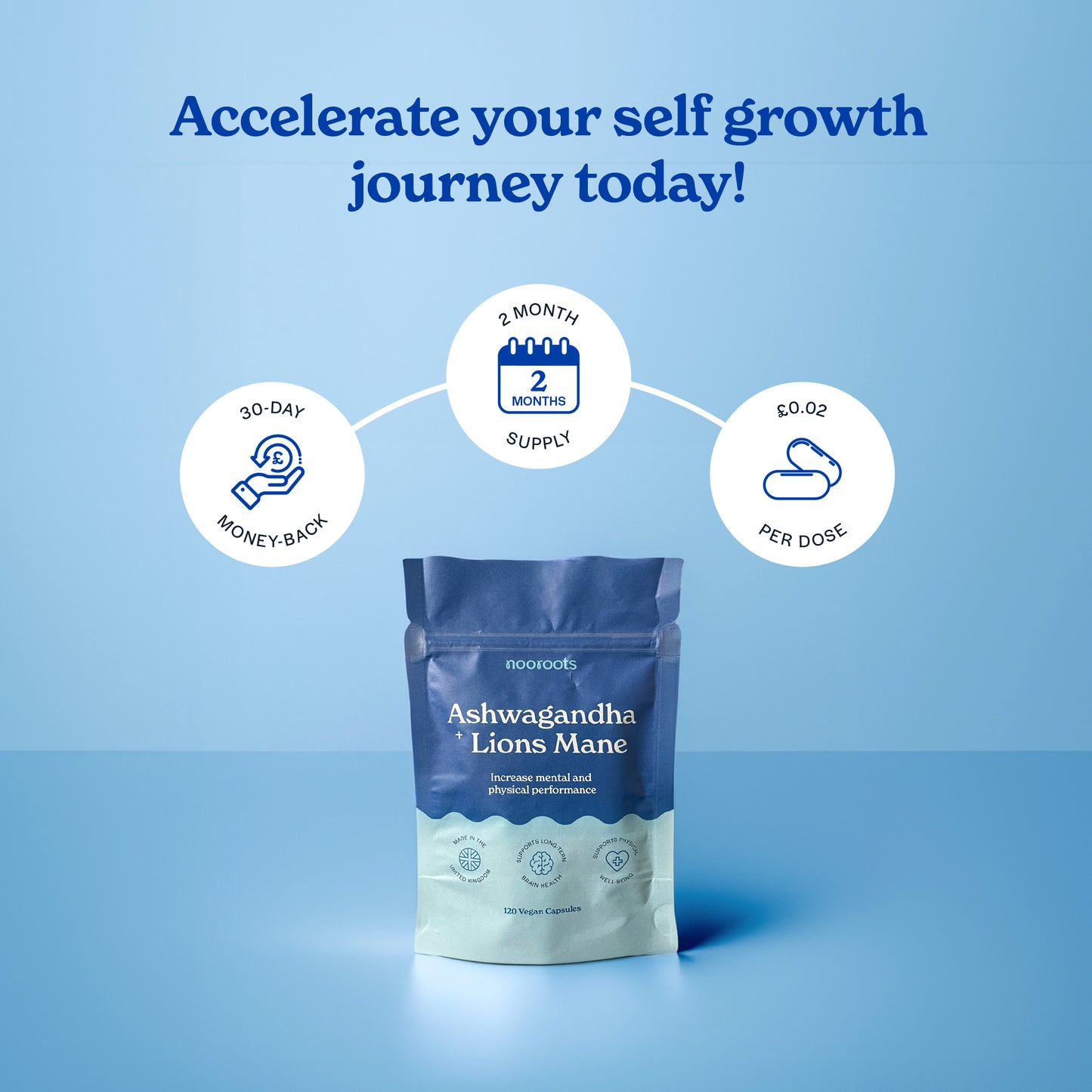 Guarantees of nooroots ashwagandha and lions mane supplement