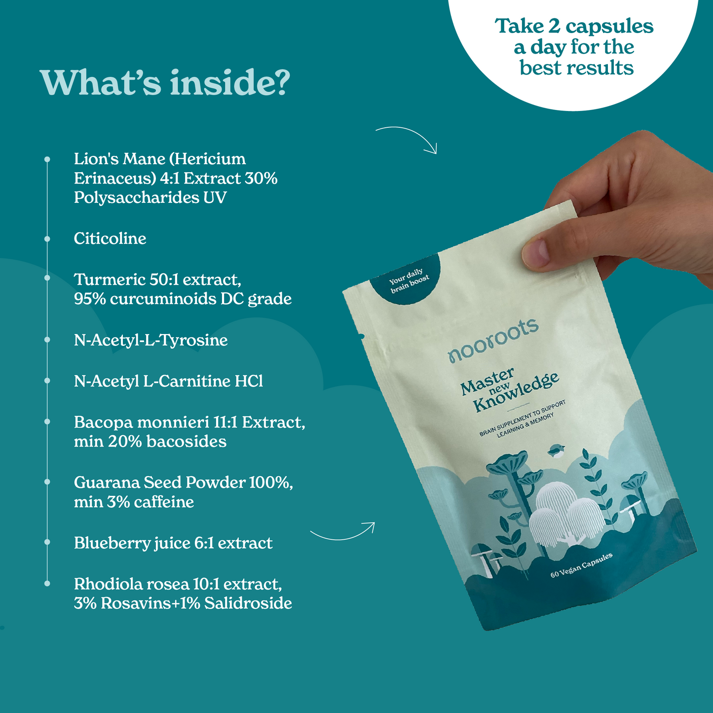 Natural Nootropic Brain Supplement - Learning & Memory