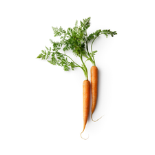 Vitamin A, shown as carrots