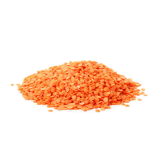 Vitamin B1, shown as red lentils