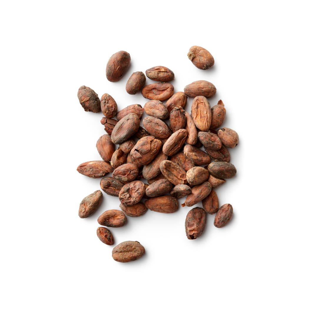 Organic cacao beans used in Nooroots nootropic supplements for enhancing mood and mental performance