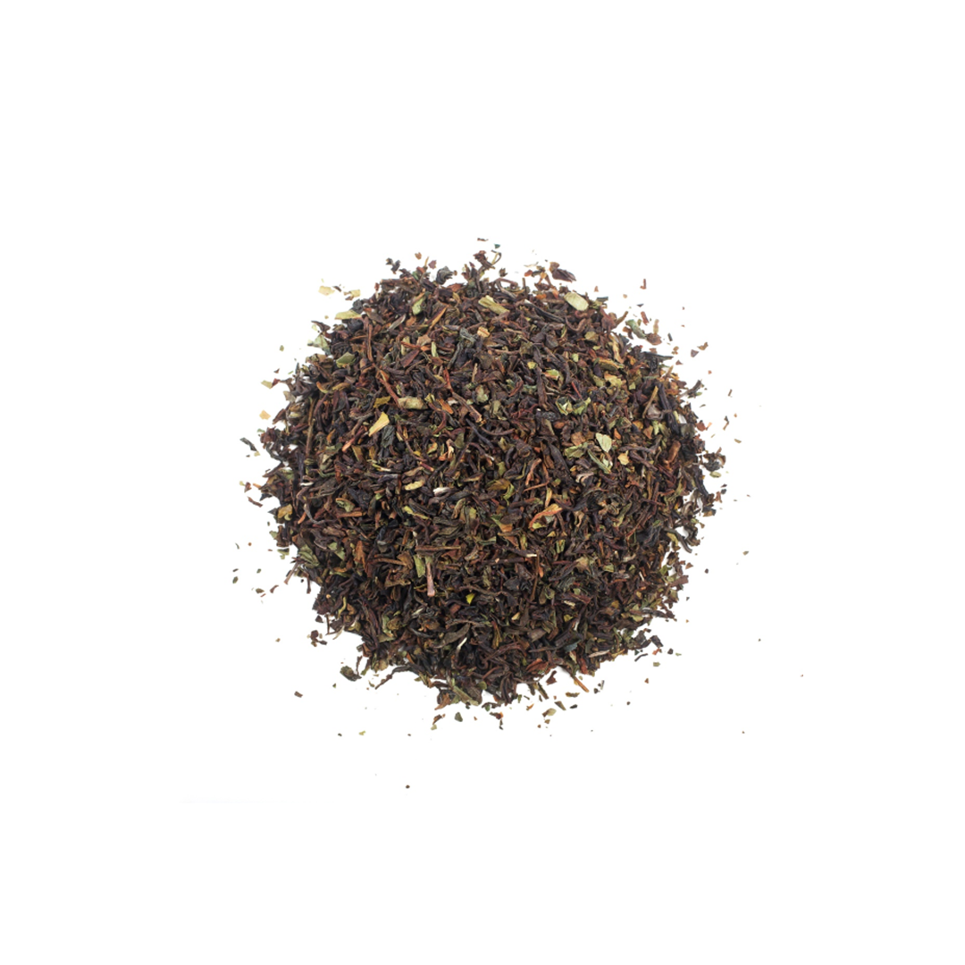 L-Theanine as grinded tea, an amino acid known for promoting relaxation and improved sleep quality in Nooroots supplements