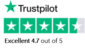 Excellent rating on Trustpilot
